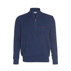 U.S. Polo ASSN. Troyer Pullover in Jeansblau