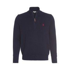 U.S. Polo ASSN. Troyer Pullover in Navy 
