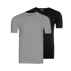 4er Pack U.S. Polo ASSN. T-Shirt V-Hals 2xSchwarz/2xGrau