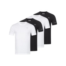 KAPPA 4er Pack Basic T-Shirt 2xSchwarz/2xWeiß