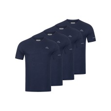 KAPPA 4er Pack Basic T-Shirt 4x Navy