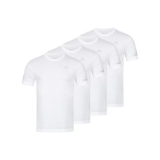 KAPPA 4er Pack Basic T-Shirt 4x Weiß