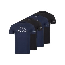 KAPPA 4er Pack Big Logo T-Shirt 2xNavy/2xSchwarz