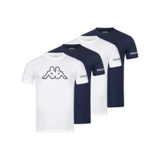 KAPPA 4er Pack Big Logo T-Shirt 2xNavy/2xWeiß