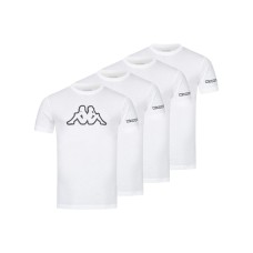 KAPPA 4er Pack Big Logo T-Shirt 4x Weiß