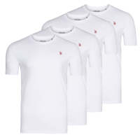 4er Pack U.S. Polo ASSN. T-Shirt Round Nec Weiß